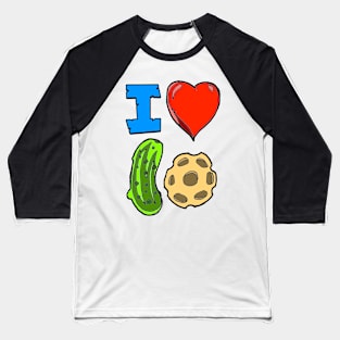 I heart pickle ball in color Baseball T-Shirt